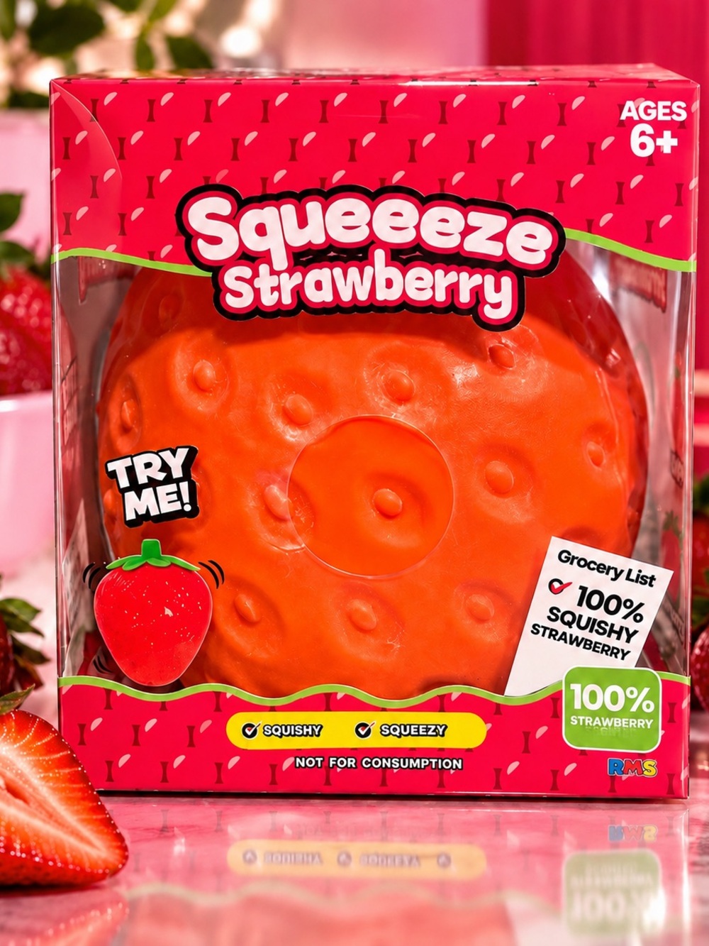 Jumbo Strawberry Squishy
